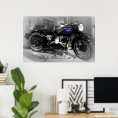 Douglas Motorcycle Poster (Thuiskantoor)