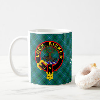 Douglas of Morton over de oude Douglas tartan-mok Koffiemok