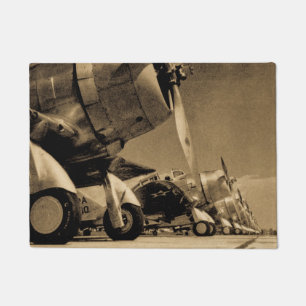 Douglas SBD Dauntless Bomber Planes uit de Tweede Deurmat