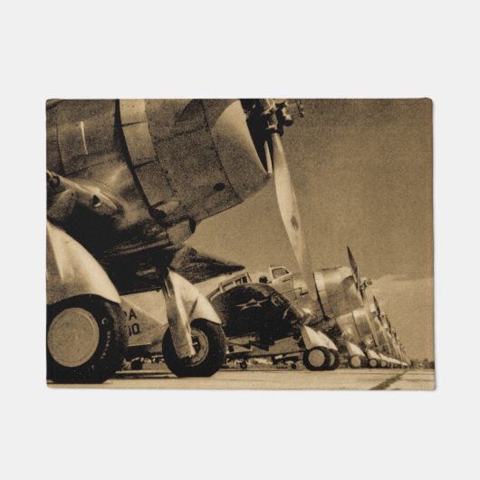 Douglas SBD Dauntless Bomber Planes uit de Tweede  Deurmat (Voorkant)