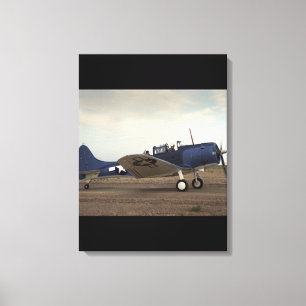Douglas, SBD Dauntless,_Classic Aviation Canvas Afdruk