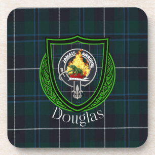Douglas Schotse Clan Tartan & Wapen Bier Onderzetter