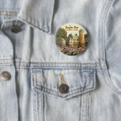 Douglas Scottish Clan's Douglas Castle Button (In situ)