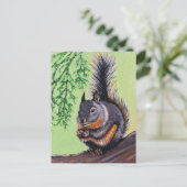 Douglas Squirrel Painting Briefkaart (Staand voorkant)