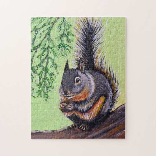 Douglas Squirrel Painting Legpuzzel (Verticaal)
