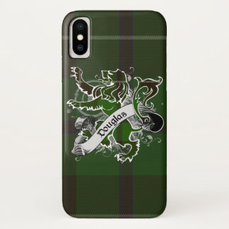 Douglas Tartan Lion iPhone X Hoesje