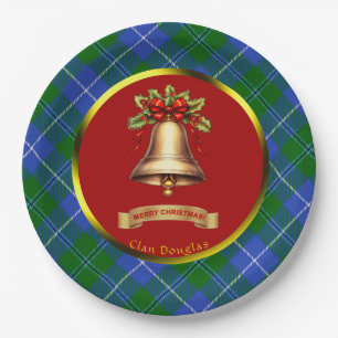 Douglas Tartan Persoonlijke Kerstmis Papieren Bordje