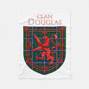 Douglas Tartan Scottish Play Lion Rampant Fleece Deken