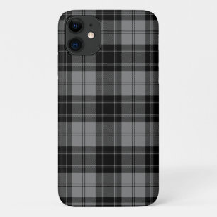 Douglas tartan zwarte grijze vlecht iPhone 11 hoesje
