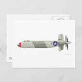 Douglas XB-42 Mixmaster Feestdagenkaart (Voorkant / Achterkant)