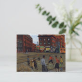 Douglass Square Boston 1936  stadskunst Briefkaart (Staand voorkant)