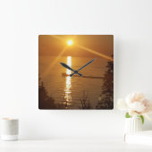 Doug's boot vierkante klok (Huis)