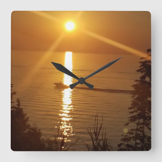 Doug's boot vierkante klok (Voorkant)