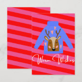 Douille couleur moche non photo carte de Noël (Devant / Derrière)