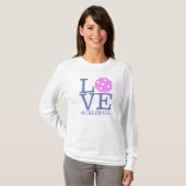 Douille de T-shirt de Pickleball des femmes longue (Devant entier)
