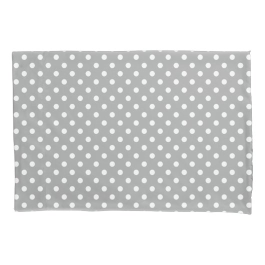 Douille grise de couverture de coussin de la taie (devant)