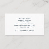 Doula Birth Coach Aquarelle Carte de visite arc-en (Dos)