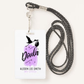 Doula Birth Coach Badge (Achterkant met draagriem)