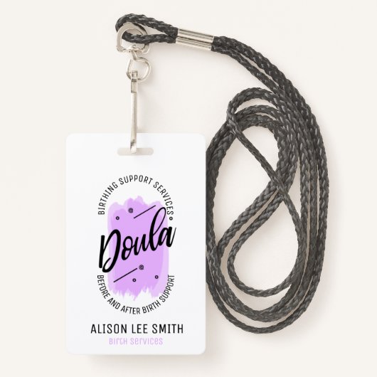 Doula Birth Coach Badge (Voorkant met draagriem)