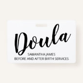 Doula Birth Services Nom Badge (Devant)