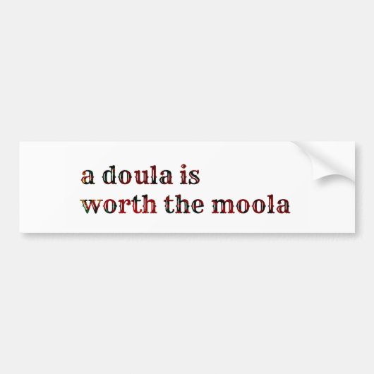 Doula Bumpersticker (Voorkant)