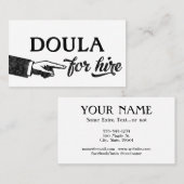 Doula Carte de visite - Cool Vintage (Devant / Derrière)