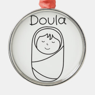 Doula en Baby- Doula Gift Metalen Ornament