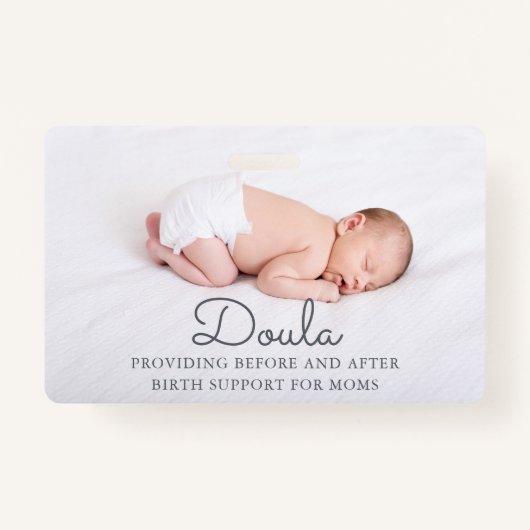 Doula Foto geboorth Support Name Badge (Voorkant)