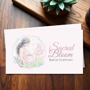 Doula - Geboortecoach - Bloem van het leven - Lotu Visitekaartje