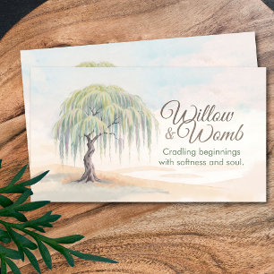 Doula - Geboortecoach - Verloskundige - Wilgenboom Visitekaartje