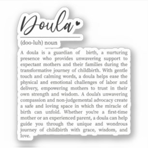 Doula Gift, Geboorte Werknemer, Doula Definitie Sticker