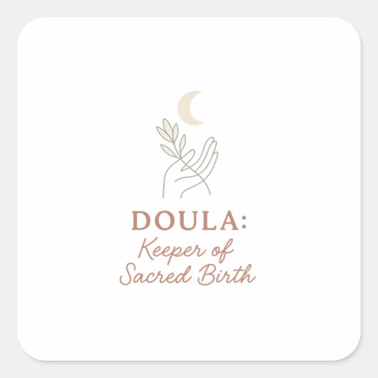 Doula Keeper de Sacred Birth citations autocollant (Devant)