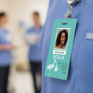 Doula Midvrouw Fotoidentificatie Stork Delivery Badge