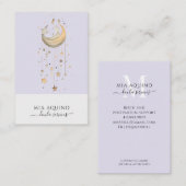Doula Services Lune Et Étoiles Carte de visite (Devant / Derrière)