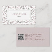 Doula Stromende bladeren Pattern Visitekaartje (Voorkant / Achterkant)