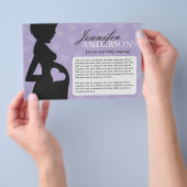 Doula, verloskundige, buik giet flyer (Hand)