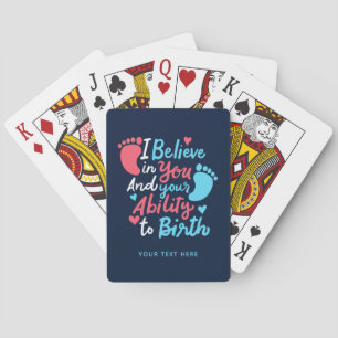 Doula Verloskundige Inspirerende Spreuk Nieuwighei Pokerkaarten