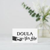 Doula Visitekaartjes - Koel Vintage (Staand voorkant)