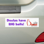 DoulasBigBalls1-Get Babied Bumpersticker (Op auto)