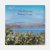 Douleur De Neige À Table Rock Lake Magnet Carré (Devant)