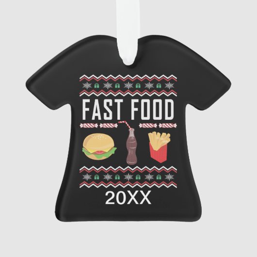 Douleur de Noël moche de restauration rapide perso (dos)