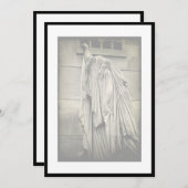 Douleur et tristesse Faire-part funéraire Invitati (Devant / Derrière)