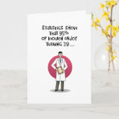 Douloureusement drôle 39e carte d'anniversaire (Fleur jaune)