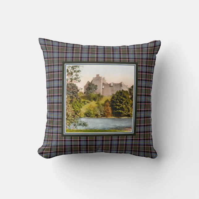  Doune Castle Stirling Bannockburn Tartan Kussen (Voorkant)