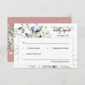 Douteux rose vert Feuilles réponse dossier adresse (Devant / Derrière)