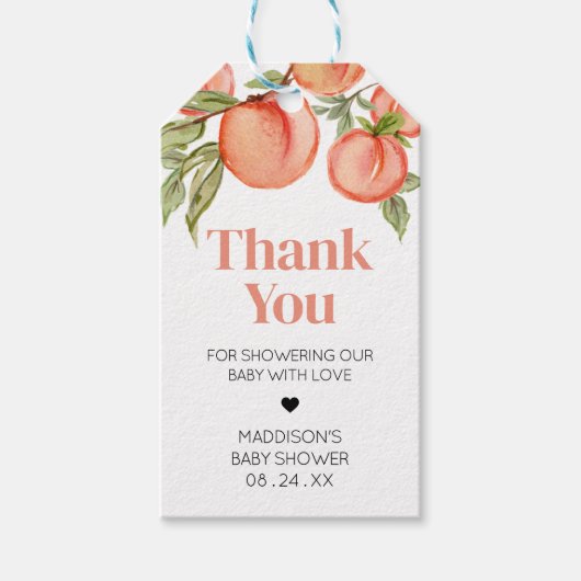 Doux Baby shower de pêche Favoriser les étiquettes (Devant)