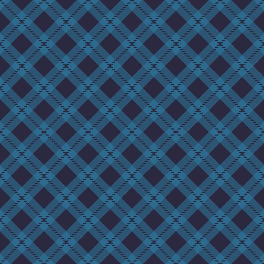 Doux bleu marine À damiers couverture Confort conf