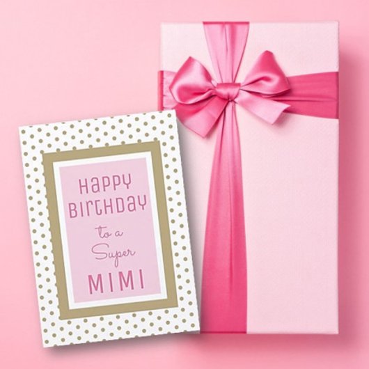 Doux ! Carte d'anniversaire Super Mimi