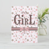 Doux comme carte d'invitation de fille d'ours de (Debout devant)