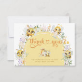 Doux comme peut être Baby shower Floral Carte de r (Devant)